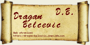 Dragan Belčević vizit kartica